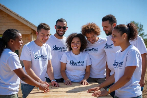 SilverGuard employees volunteering at community event