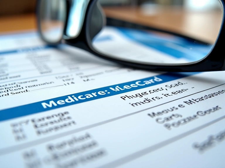 Medicare card and insurance documents