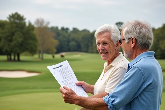 Senior couple enjoying retirement activities